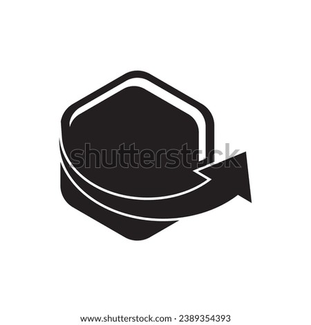 Arrow logo, vector illustration template design.