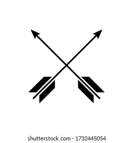 logotipo de flecha vector silhuette negro y blanco