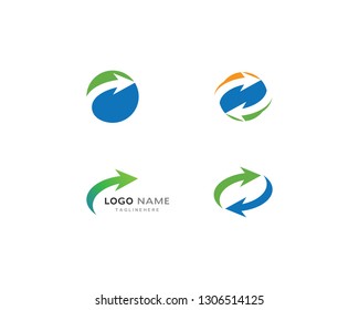 Arrow logo vector template