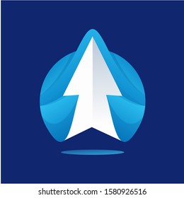 Arrow logo vector, template, illustration