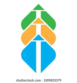 arrow up  logo for web business
