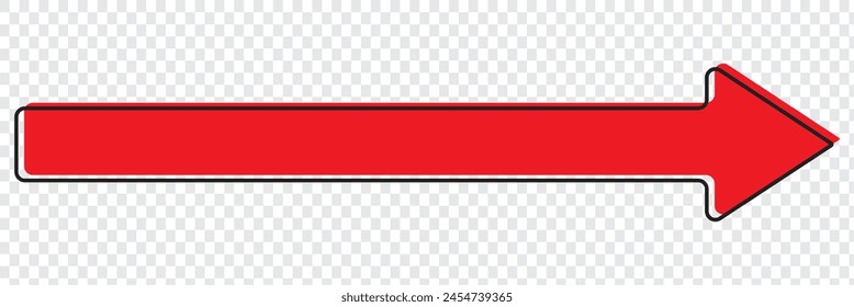 Arrow Long Icon | Arrows | Infographic Illustration | Direction Symbol | Pointer Logo| Isolated| Variations