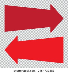 Icono de flecha larga | Flechas | Ilustración Infográfica | Símbolo de dirección | Logotipo del puntero| Aislado| Variantes