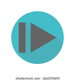 Icono de sombra larga de flecha. Glifo simple, vector plano de iconos de flecha para ui y ux, sitio web o aplicación móvil