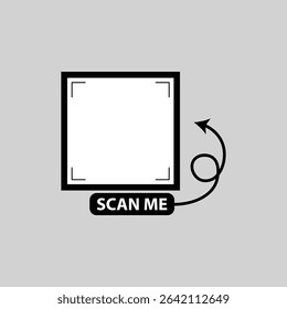 Arrow Loop QR Code Instruction Frame