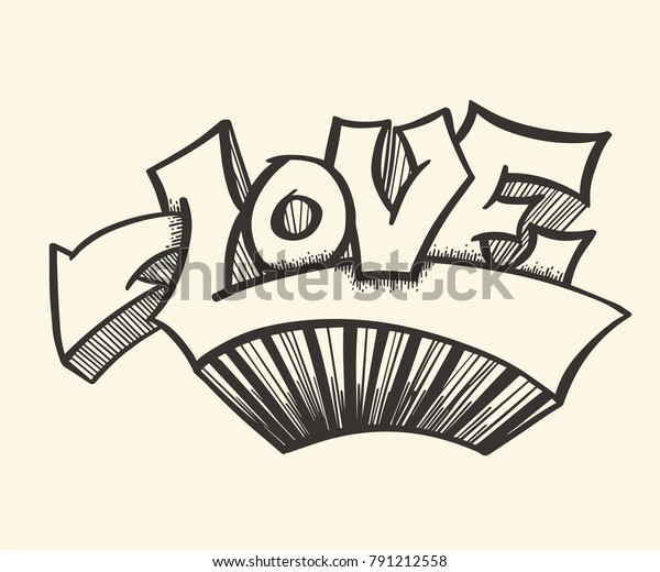 Vector De Stock Libre De Regalias Sobre Arrow Love Doodle 3d
