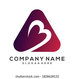 arrow with love illustration vector