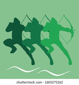 arrow man vector art design