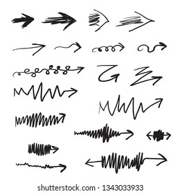 Arrow mark icons. Collection of stlylized arrow signs for your design