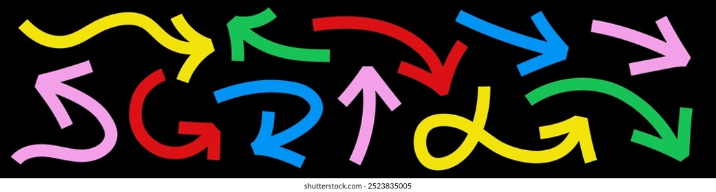 Arrow marker bold style color set