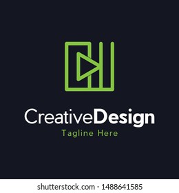 Arrow Media Play Icon Creative Modern Logo