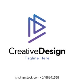 Arrow Media Play Icon Creative Modern Logo
