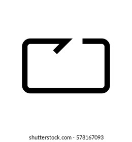Arrow mini line, icon, background and graphic. The icon is black and white, linear  flat, vector, pixel perfect, minimal, suitable for web and print. 
