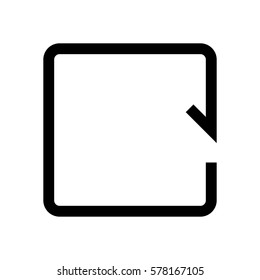 Arrow mini line, icon, background and graphic. The icon is black and white, linear  flat, vector, pixel perfect, minimal, suitable for web and print. 