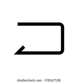 Arrow mini line, icon, background and graphic. The icon is black and white, linear  flat, vector, pixel perfect, minimal, suitable for web and print. 