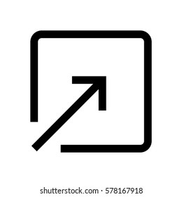 Arrow mini line, icon, background and graphic. The icon is black and white, linear  flat, vector, pixel perfect, minimal, suitable for web and print. 