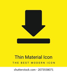Icono de material amarillo brillante mínimo