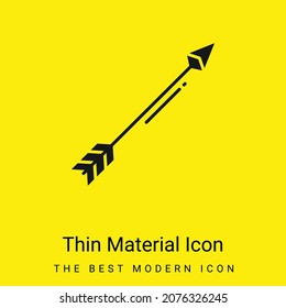 Arrow minimal bright yellow material icon