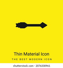 Icono de material amarillo brillante mínimo