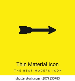 Icono de material amarillo brillante mínimo