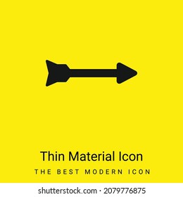 Arrow minimal bright yellow material icon