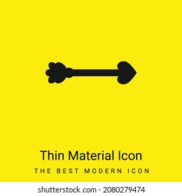 Arrow minimal bright yellow material icon