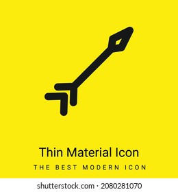 Arrow minimal bright yellow material icon