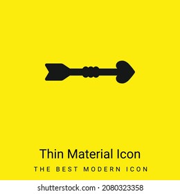 Arrow minimal bright yellow material icon