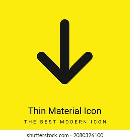 Icono de material amarillo brillante mínimo