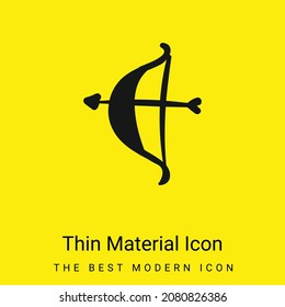 Arrow minimal bright yellow material icon