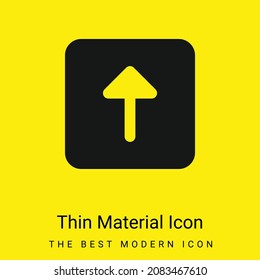Arrow Up minimal bright yellow material icon