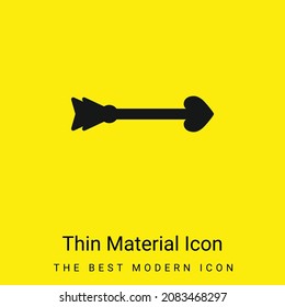 Arrow minimal bright yellow material icon