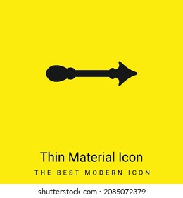 Arrow minimal bright yellow material icon
