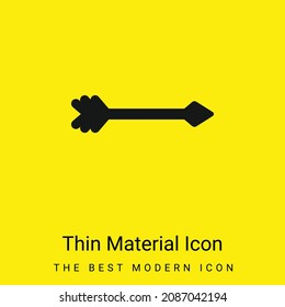 Arrow minimal bright yellow material icon