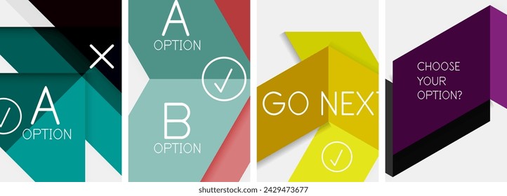 Arrow minimal geometric abstract poster designs. Vector illustration For Wallpaper, Banner, Background, Card, Book Illustration, landing page