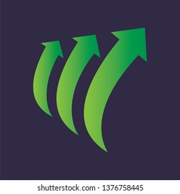 Arrow modern design vector icon. Logistic company logo. Arrow icon. Arrow logo. For Business, Delivery service, Network , Technology, Marketing logo. etc