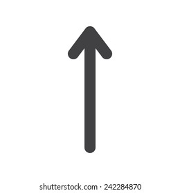 Up Arrow, modern flat icon