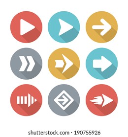 Arrow modern flat icons