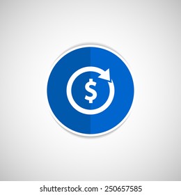 Arrow and money Vector version also available