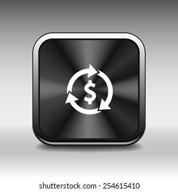 Arrow and money Vector version also available