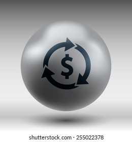Arrow and money Vector version also available