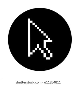 arrow mouse pointer icon vector illustration design