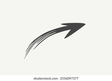 Arrow move up fast vector