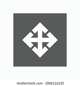 arrow movement icon, arrow vector
