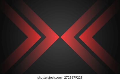 Arrow moving forward on futuristic background.