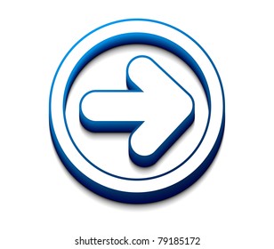 arrow moving forward Vector icon design.