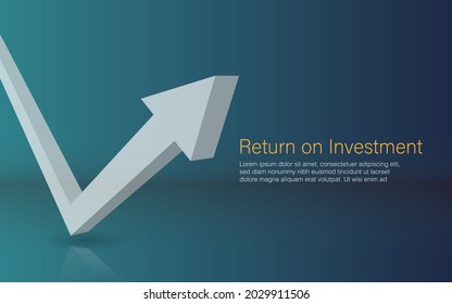 Arrow moving upward at a turning point of going down in a concept of better situation of crisis or granting a return on investment