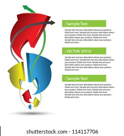 Arrow multicolor brochure