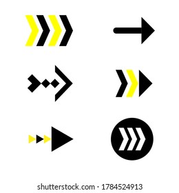 Arrow Navigation Icon Design Illustration