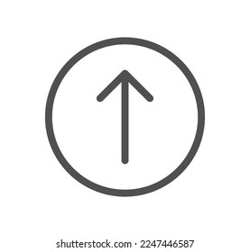 Arrow and navigation icon outline and linear vector.